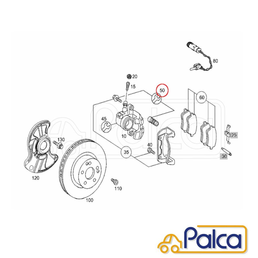 VW フロント/リア ブレーキキャリパーガイドスリーブキット ポロ/6N 9N