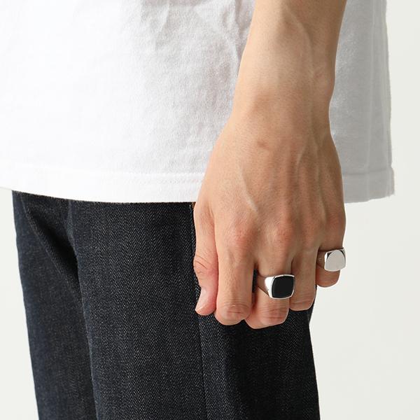 TOM WOOD（トムウッド） リング メンズ Cushion Black Onyx ブラック
