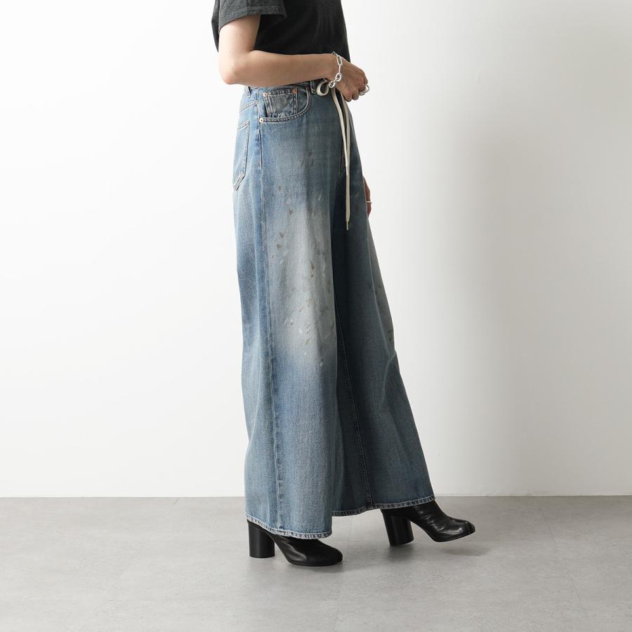 MM6 エムエムシックス メゾンマルジェラ ワイドデニムパンツ S52LA0162