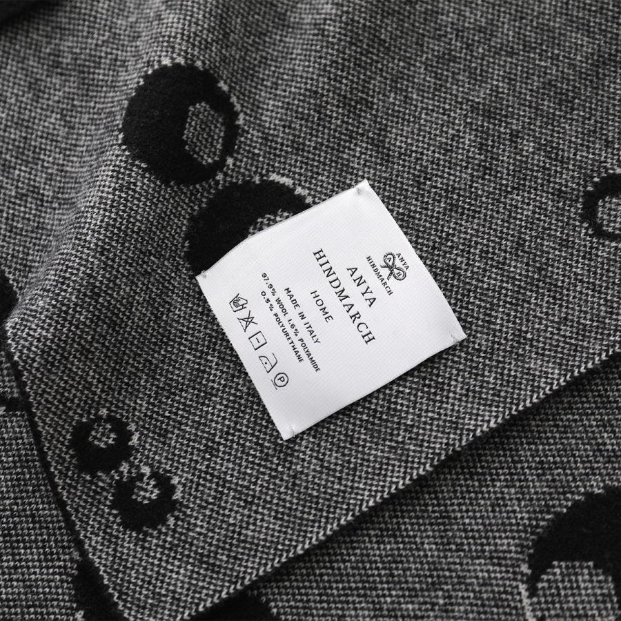 アニヤハインドマーチ eyes スカーフ ブラック ANYA HINDMARCH（アニヤ