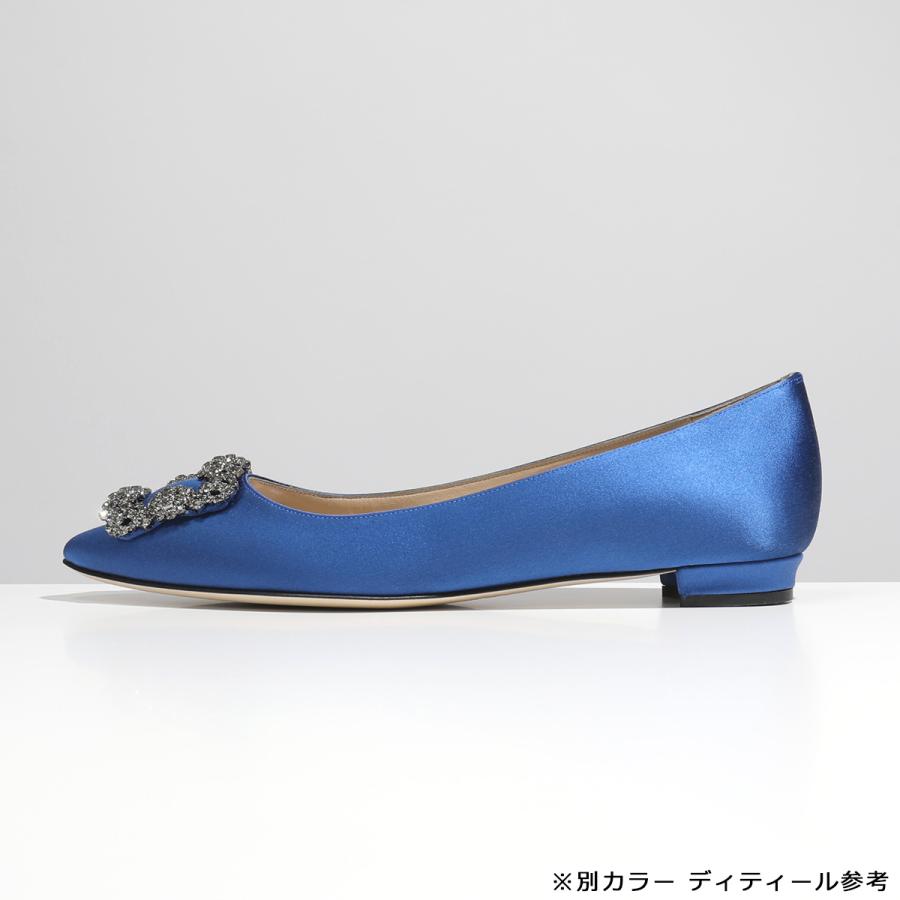 MANOLO BLAHNIK（マノロブラニク） パンプス HANGISIFLAT FMC SATIN