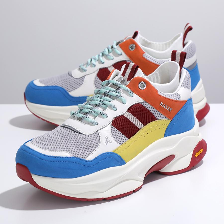 Bally（バリー） スニーカー VIBER-T メンズ レザー×メッシュ ソックス