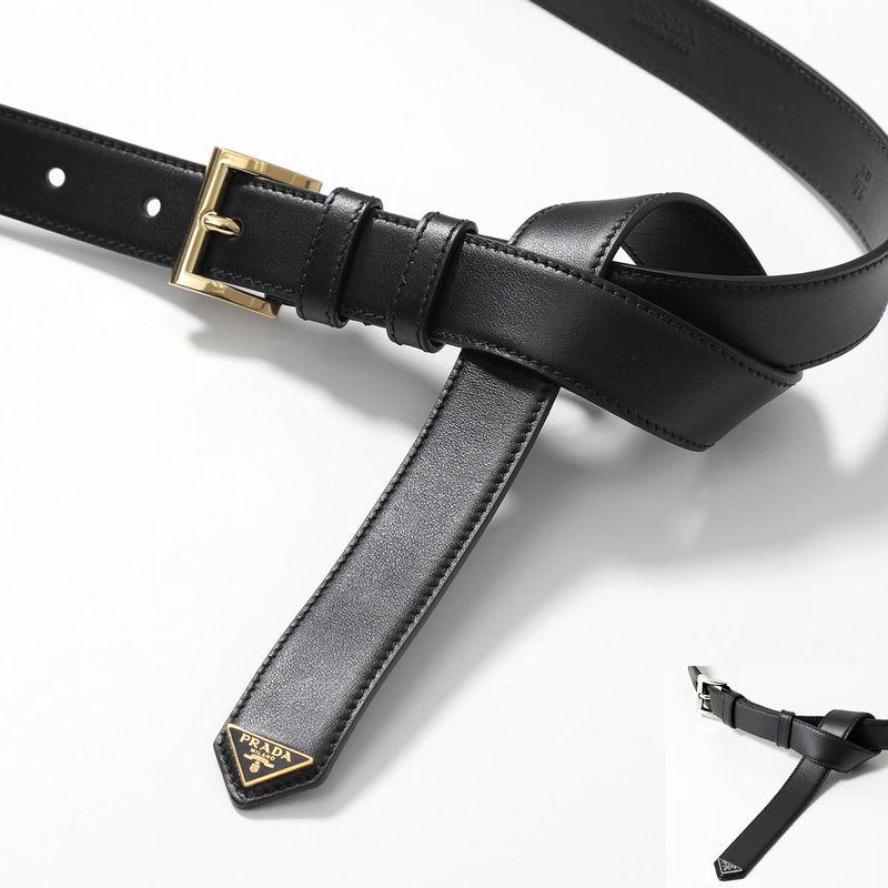 PRADA（プラダ） ベルト 1CC543 8NQ レディース レザー トライアングル