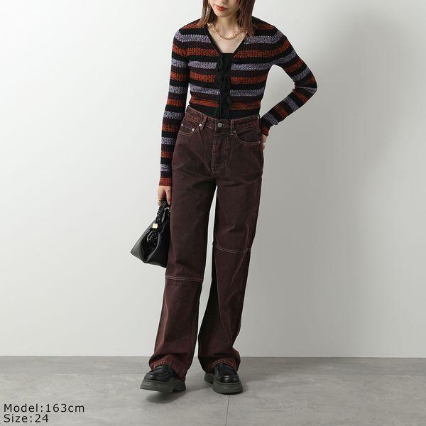 GANNI（ガニー） ジーンズ Overdyed Bleach Denim Izey オーバーダイ