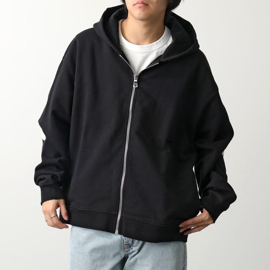 ASKYURSELF アスクユアセルフ パーカー CROSS PATCH ZIP HOODIE メンズ