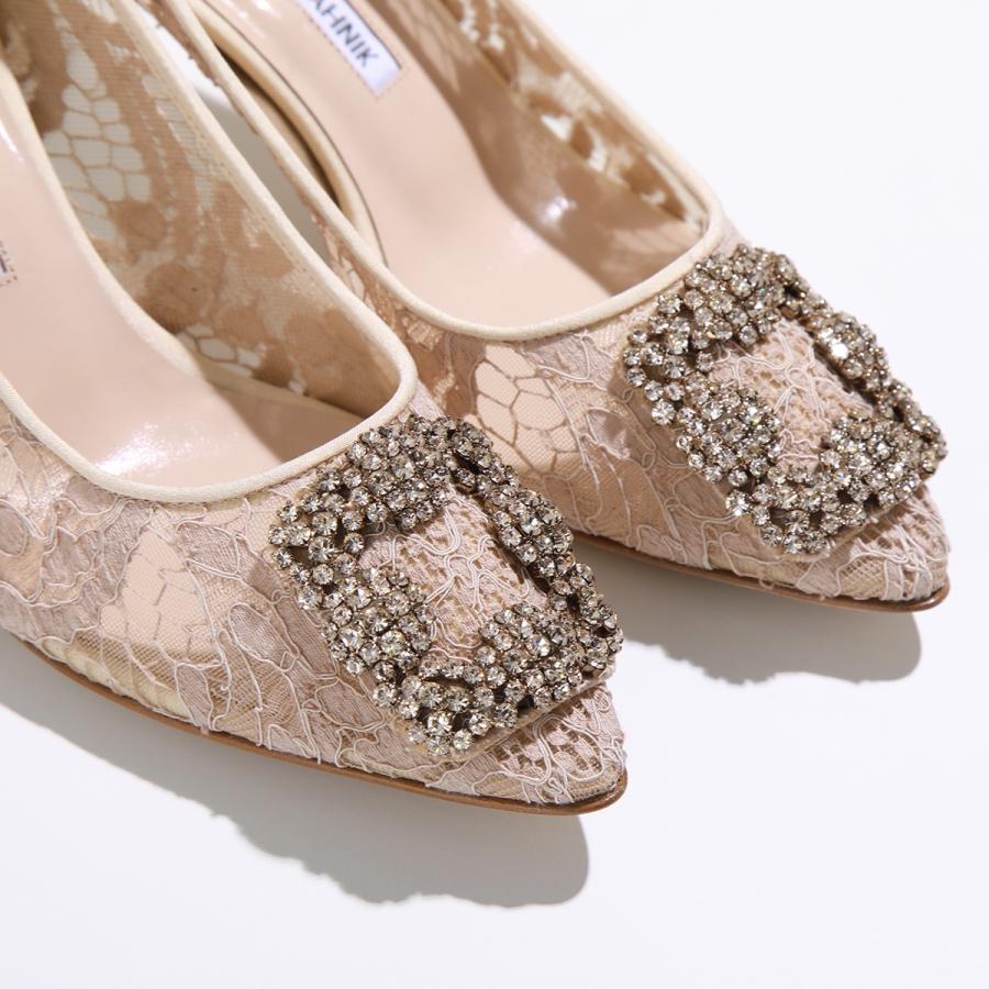 MANOLO BLAHNIK（マノロブラニク） パンプス HANGISI LSMOR LACE 050