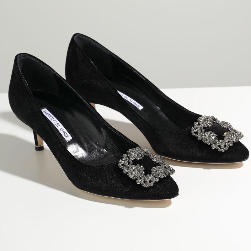 MANOLO BLAHNIK（マノロブラニク） パンプス HANGISI FMC VELVET 050
