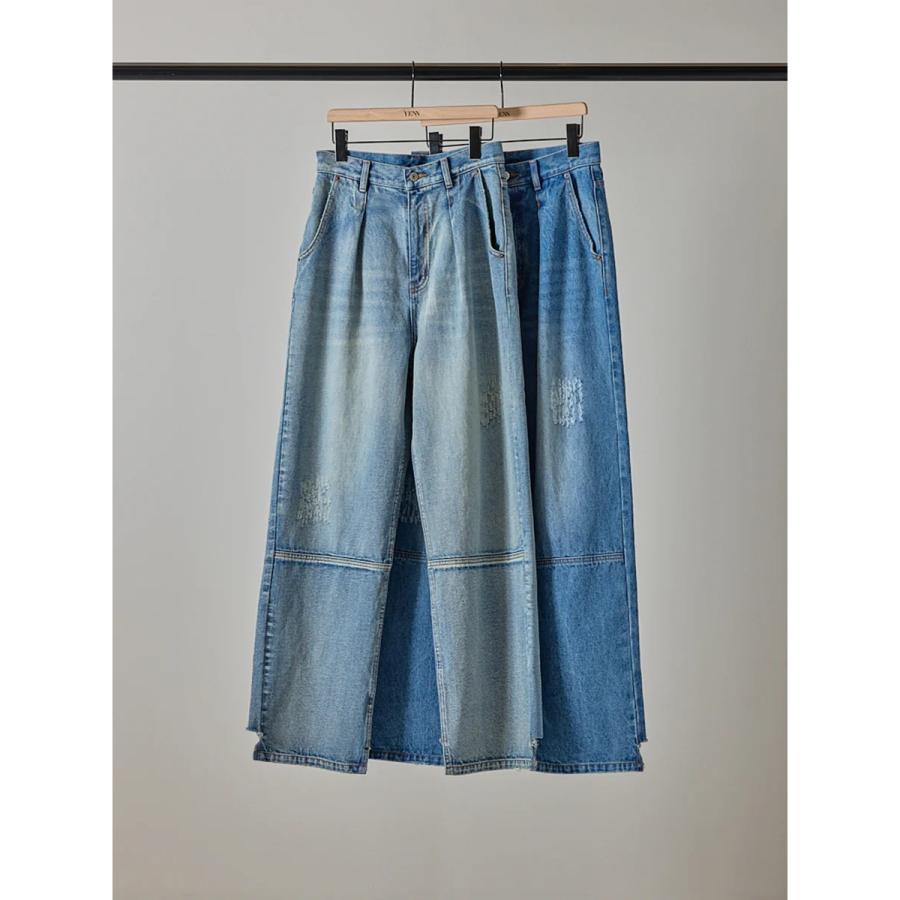 YENN イエン デニムパンツ HIGH RISE TUCK WIDE PANTS Y222-31010 Y253