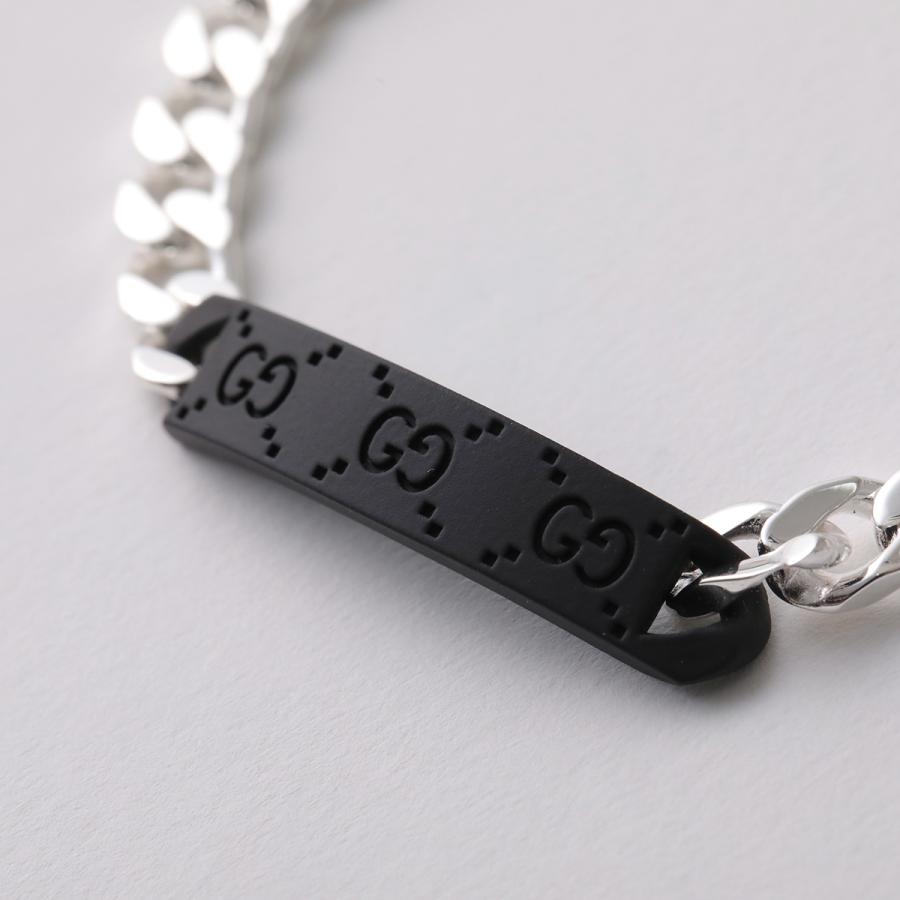 GUCCI（グッチ） ブレスレット 797167 09832 メンズ GGタグ ロゴ