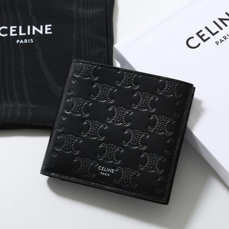CELINE（セリーヌ） 二つ折り財布 10B653FQB.38SI メンズ ミニ財布