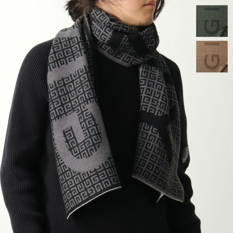 GIVENCHY（ジバンシィ） マフラー J6261 メンズ ストール ロゴ シルク