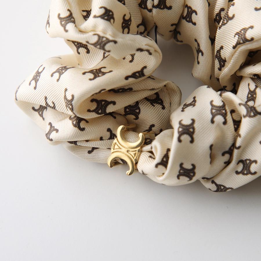 CELINE（セリーヌ） シュシュ Mini Triomphe Scrunchy 461DK2SIB.18LV