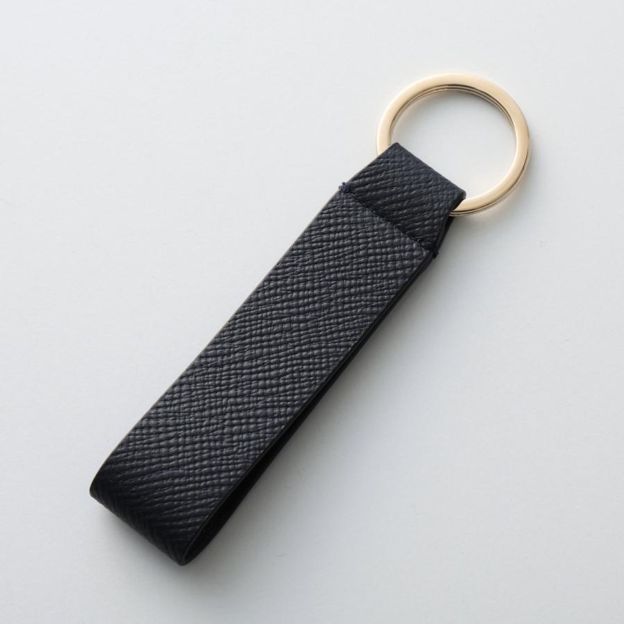 Smythson（スマイソン） キーリング PMA KEYRING W/LEATHER STRAP
