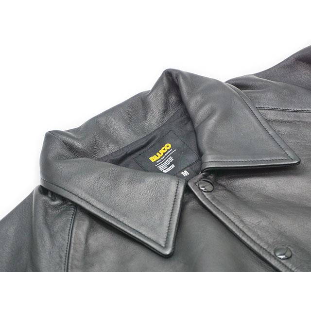 全2色【BLUCO/ブルコ】2024AW「Leather Coach Jacket/レザーコーチ