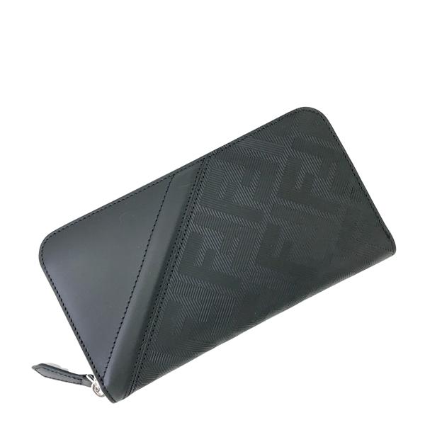 FENDI（フェンディ） 長財布 ブランド ズッカ柄 レザー ジップ