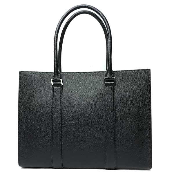 BVLGARI（ブルガリ） バッグ 型押しレザー トート ブラック メンズ
