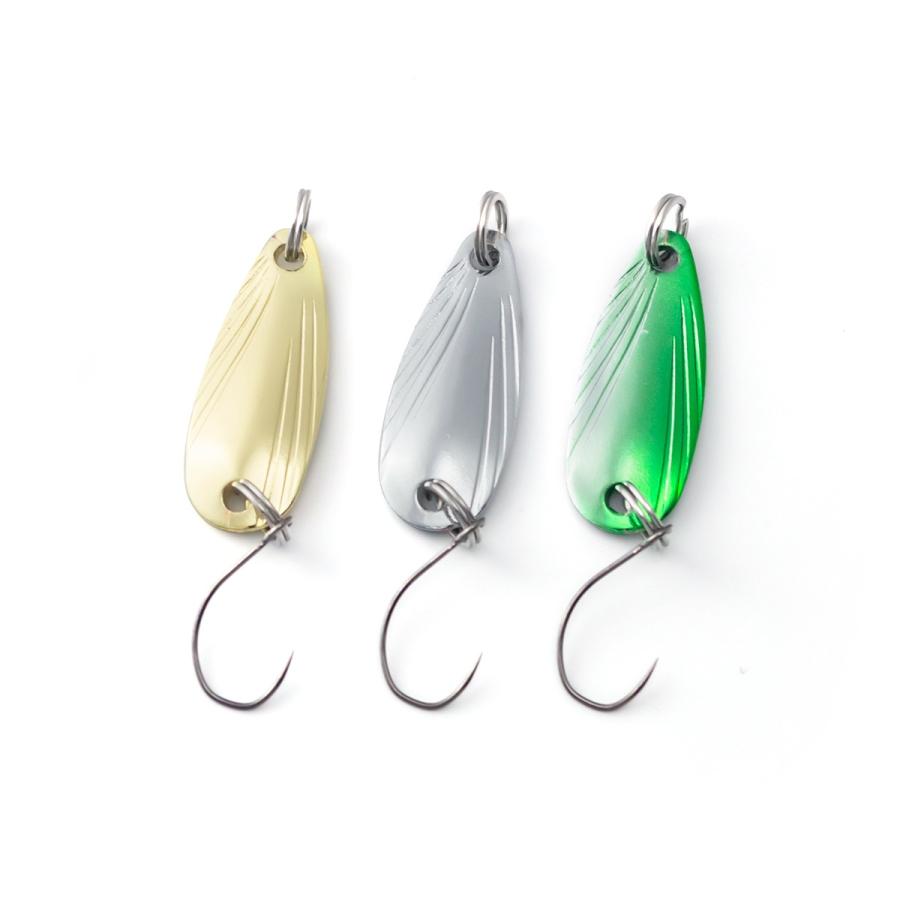 オルルド釣具 スプーンルアー 6個セット 3g バーブレスフック