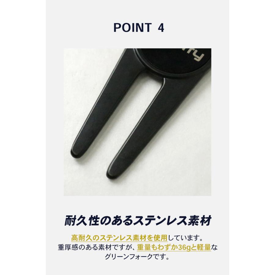 ゴルフ グリーンフォーク マーカー マーカー付き 1本 おしゃれ