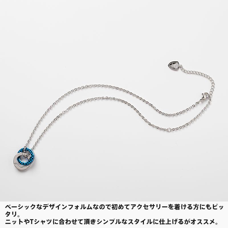 LION HEART（ライオンハート） チェッカー柄 ダブルリング ネックレス