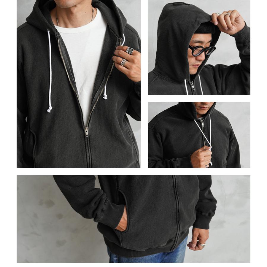 GOOD ON（グッドオン） GOBW-2203 ジップ フード ヘビースウェット