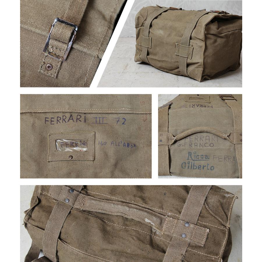 MILITARY（ミリタリー） 実物 USED イタリア軍 80s ヘビーキャンバス