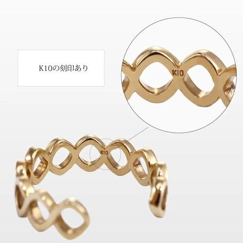 10金 K10 10k K10YG イエローゴールド リング サムリング 親指リング
