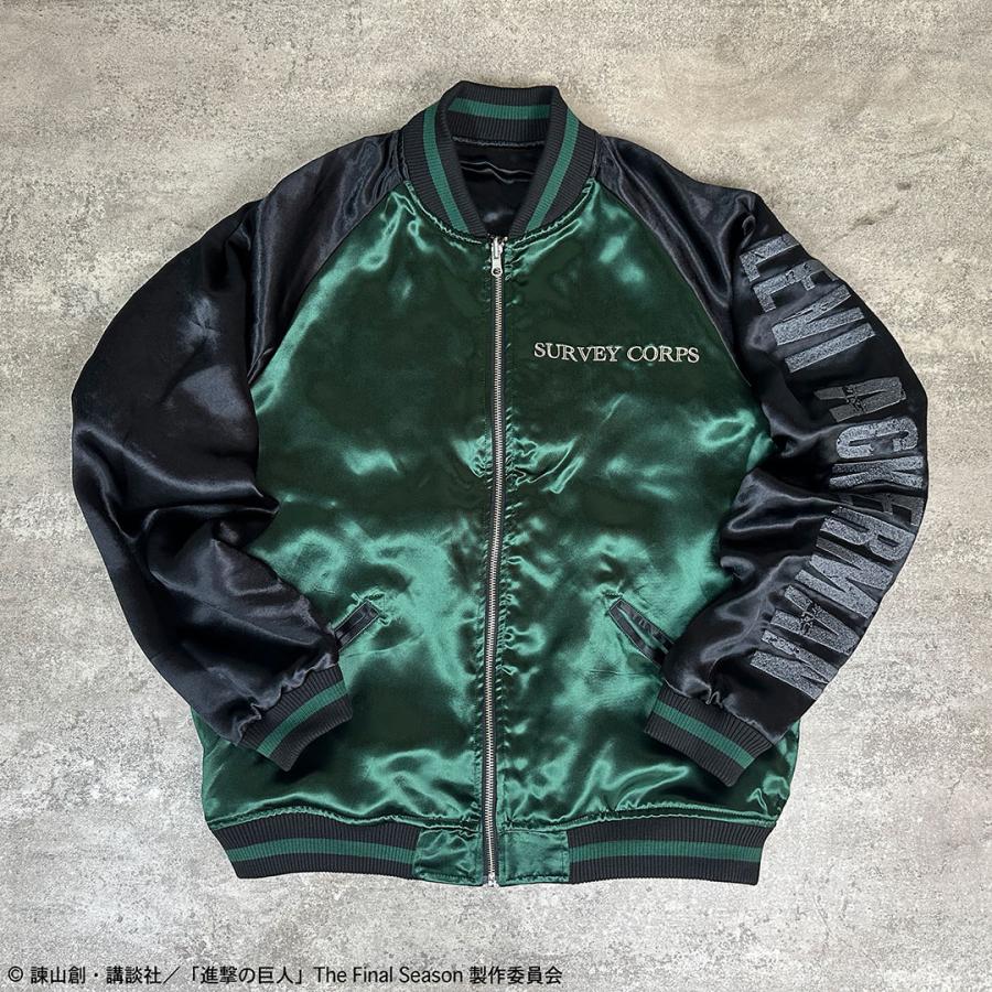 絡繰魂 進撃の巨人コラボ× リヴァイ リバ−シブル スカジャン 252002