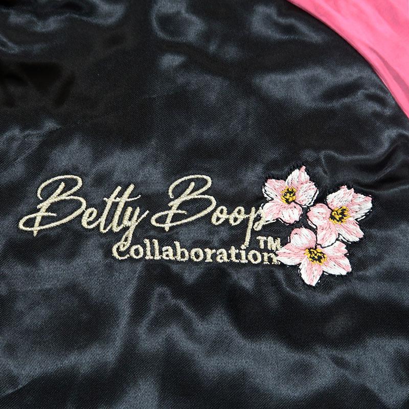 絡繰魂 粋 桜月夜 Betty Boop スカジャン ベティ・ブープ 総刺繍