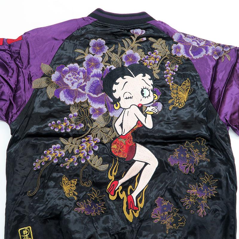 絡繰魂 粋 蝶乱舞 Betty Boop スカジャン ベティ・ブープ 総刺繍