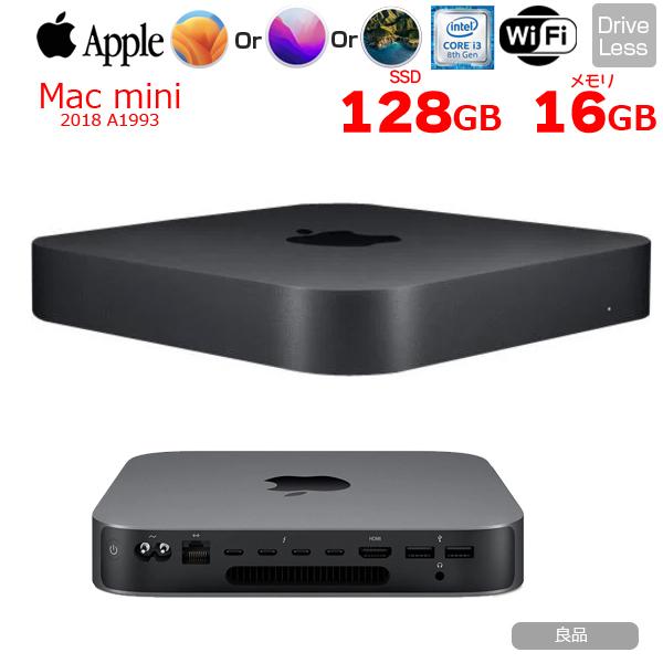 Mac mini Apple MRTR2J/A A1993 2018 小型デスク 選べるOS [Core i3