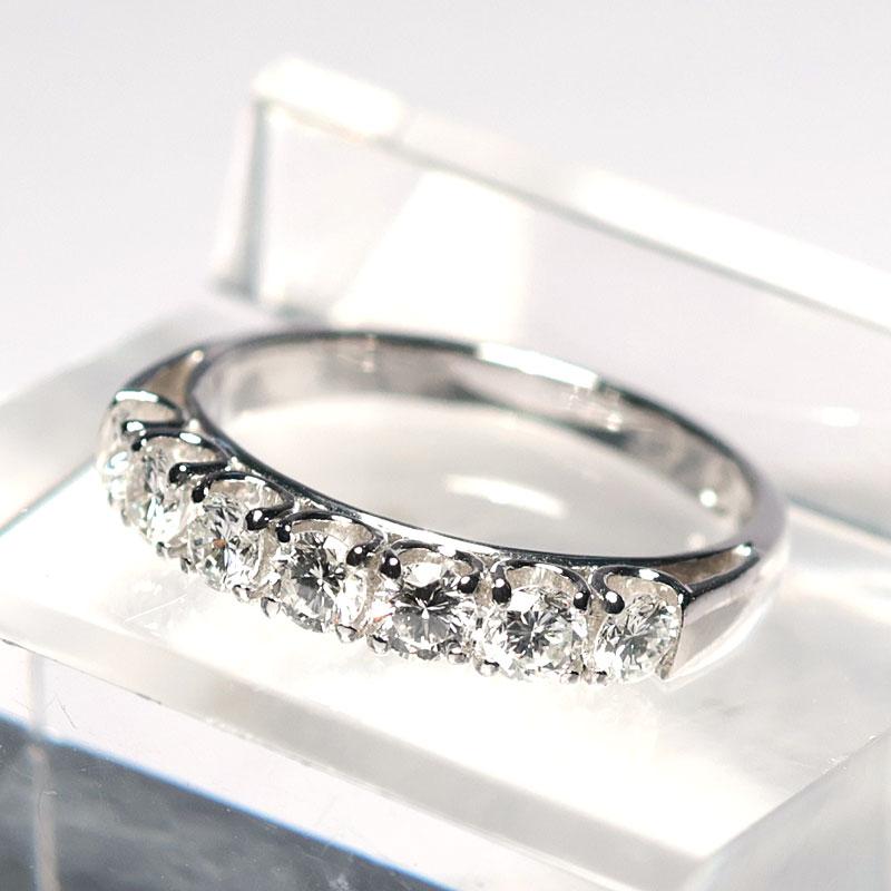 指輪 プラチナダイヤモンドリング0.72ct一文字タイプ PT900 指輪サイズ