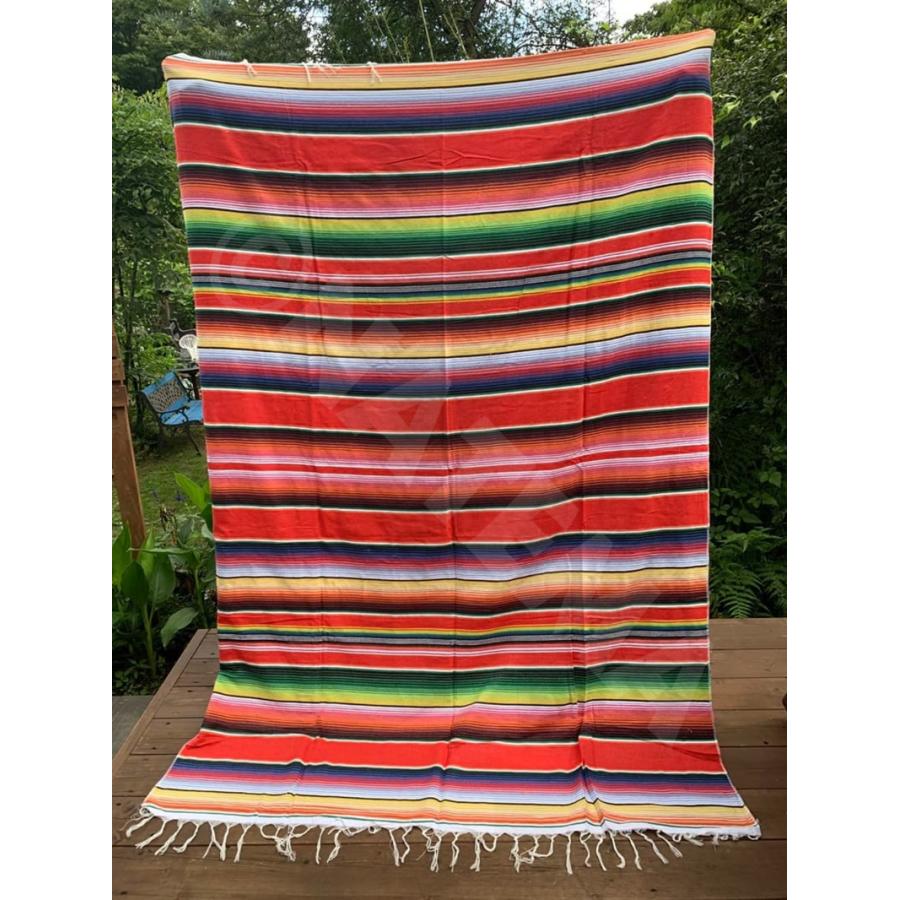 メキシカンラグ カラフル 150cmX215cm 大判 大きいサイズ 年中使用