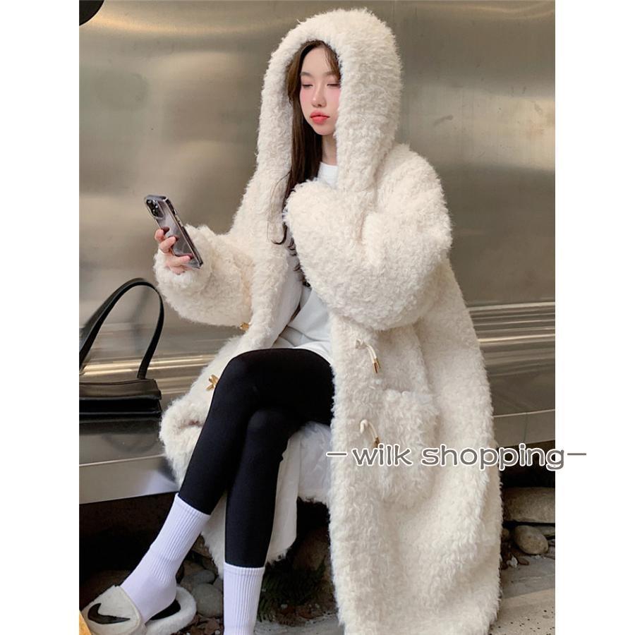 ダッフルコート レディース ロングコート 冬 ファージャケット