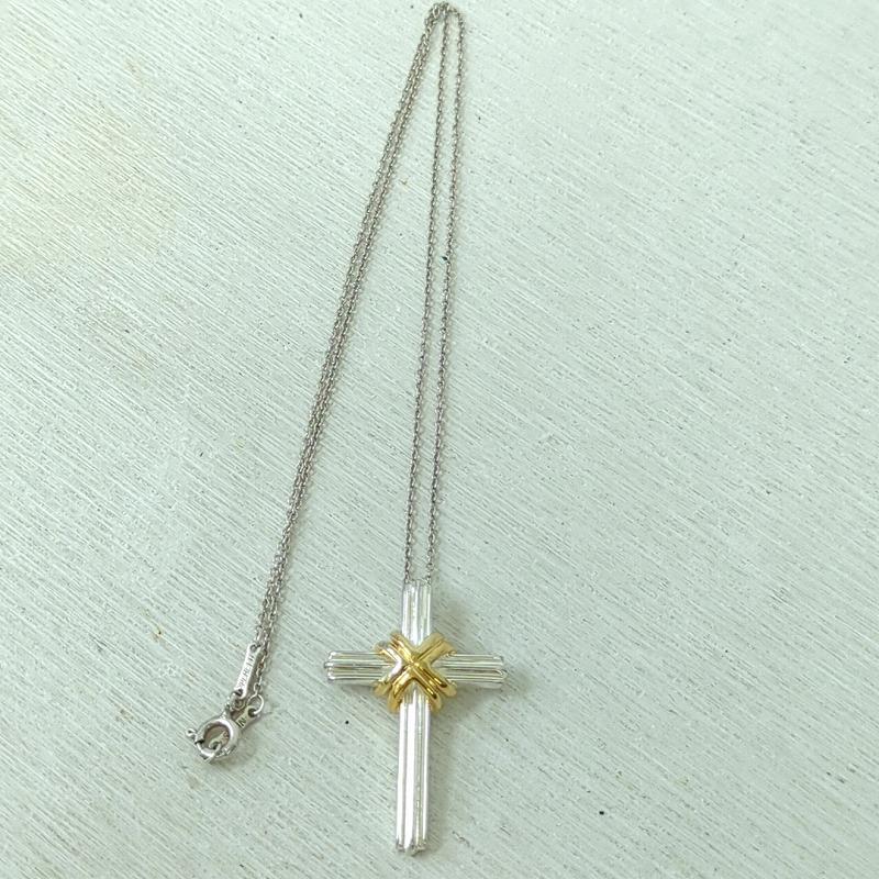 TIFFANY&Co.（ティファニー） Tiffany クロス ネックレス シルバー925