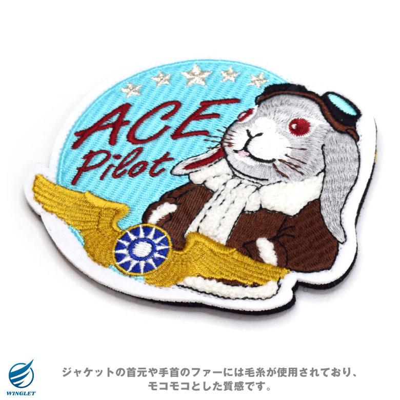 台湾空軍 エースパイロット パッチ 刺繍 両面 ベルクロ 付き ワッペン