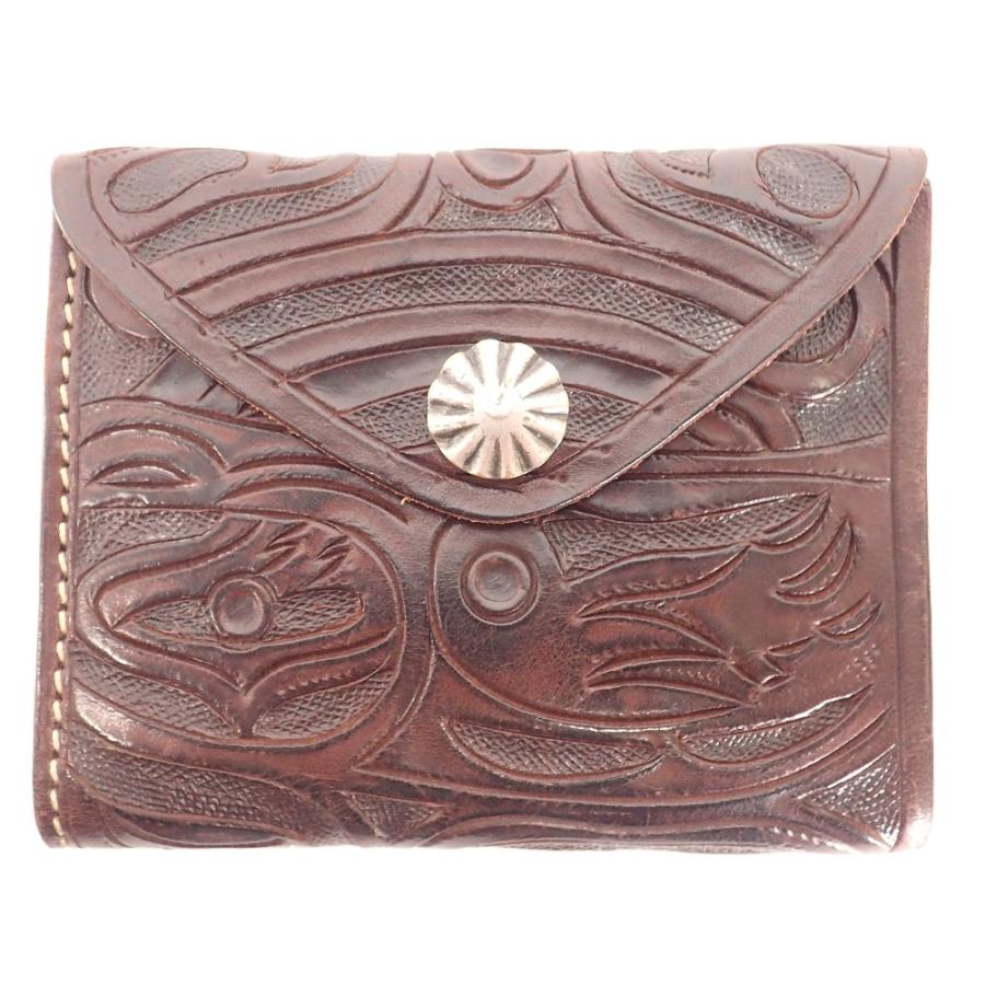 RRL ダブルアールエル エンベロープ レザー コンチョ ウォレット 二