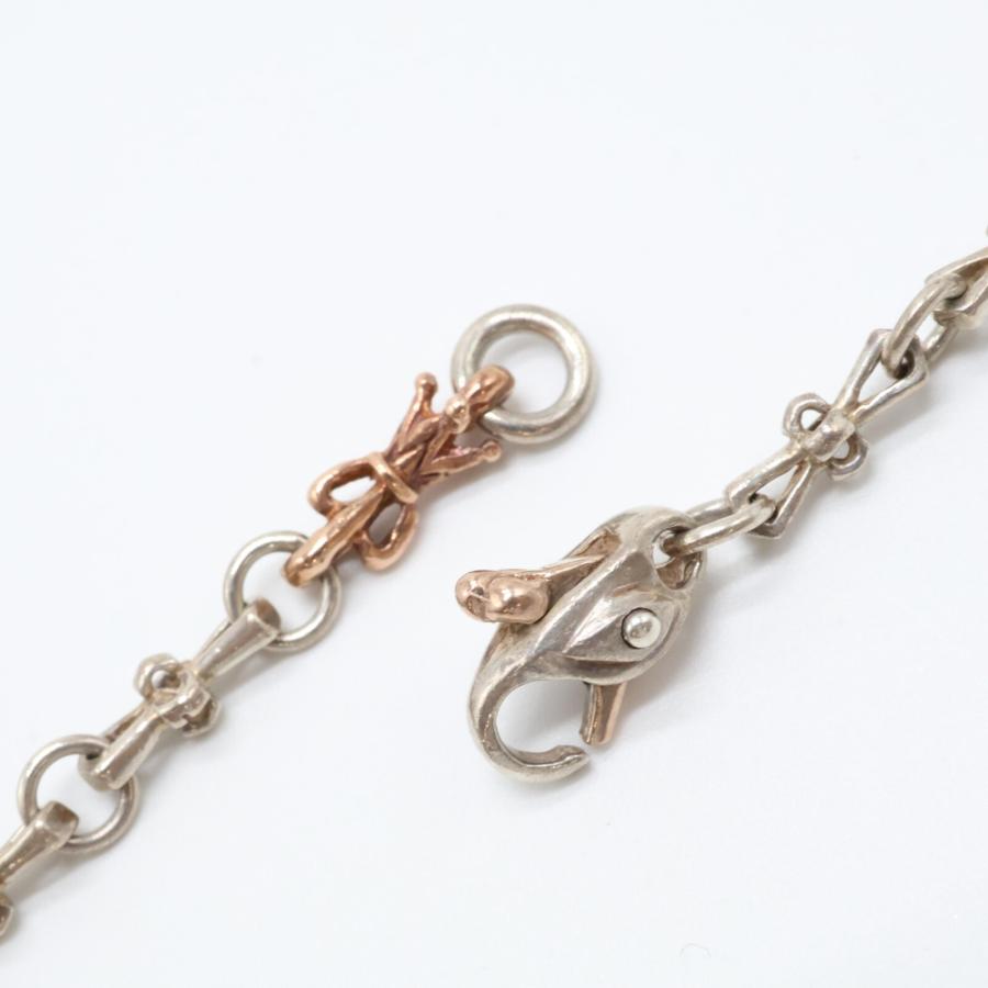 Arpege アルページュ 925/K10 ジルコニア クロス ネックレス シルバー