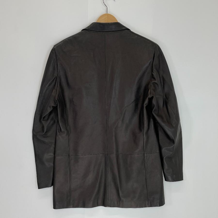 美品/ Ermenegildo Zegna エルメネジルドゼニア レザー 3Bテーラード