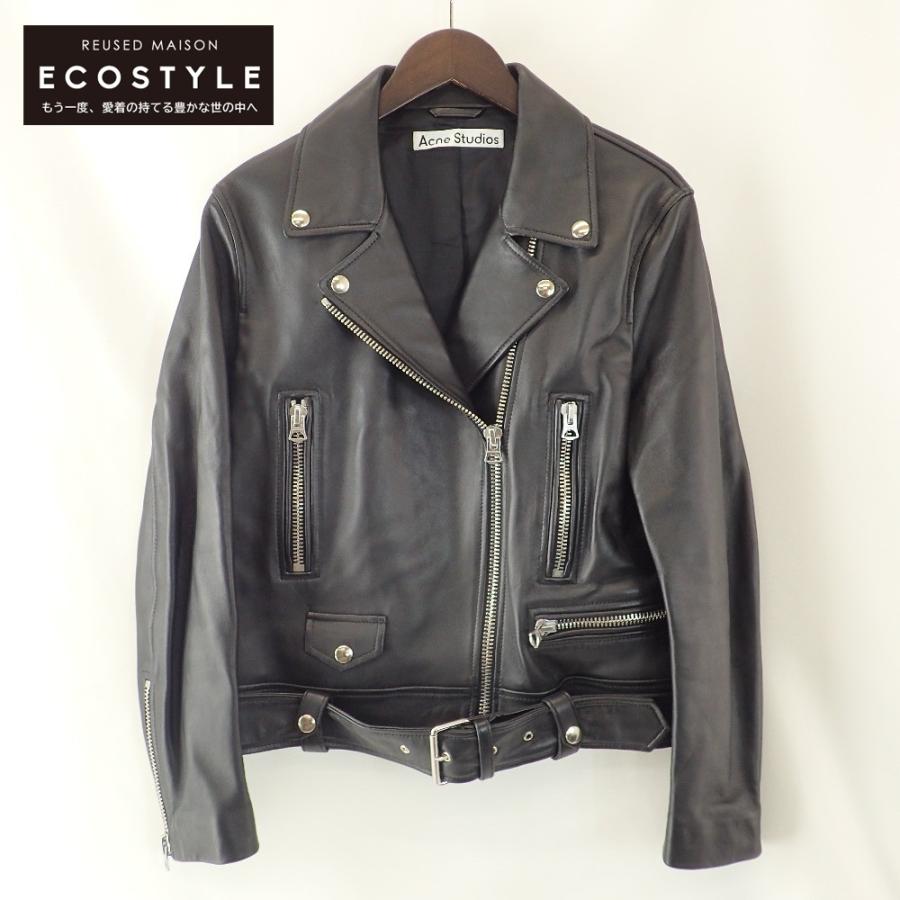 美品/ Acne Studios アクネストゥディオズ ラムレザー ダブル