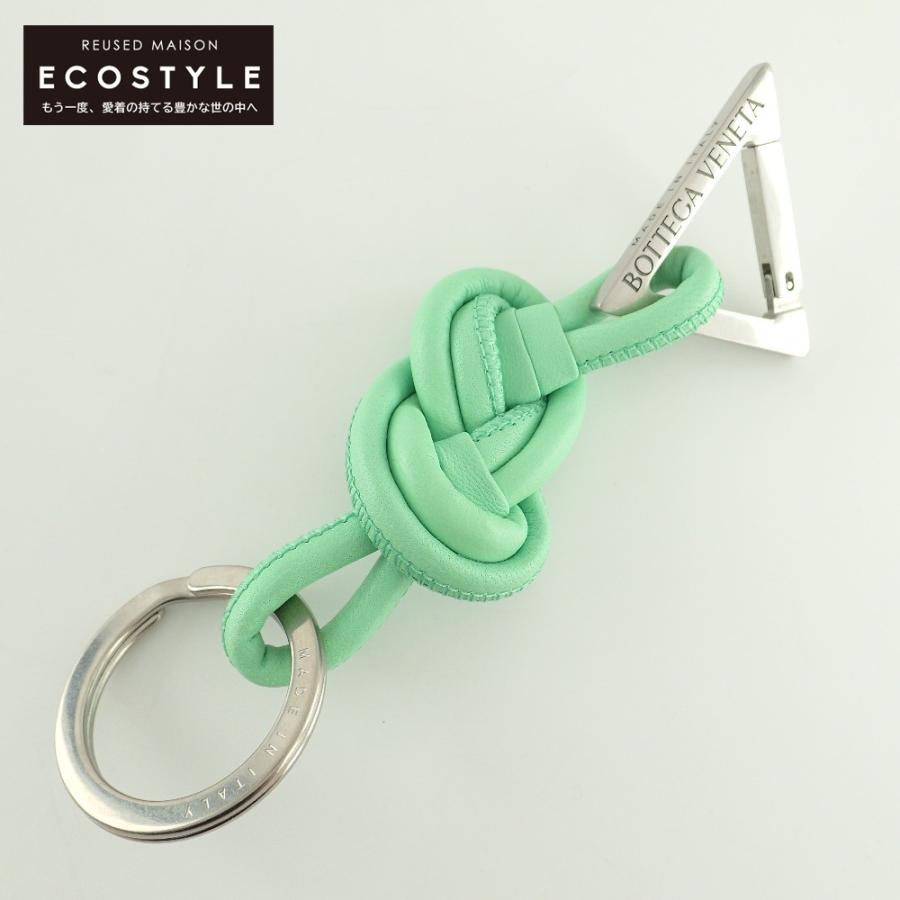 美品 BOTTEGA VENETA ボッテガヴェネタ トライアングル キーチェーン