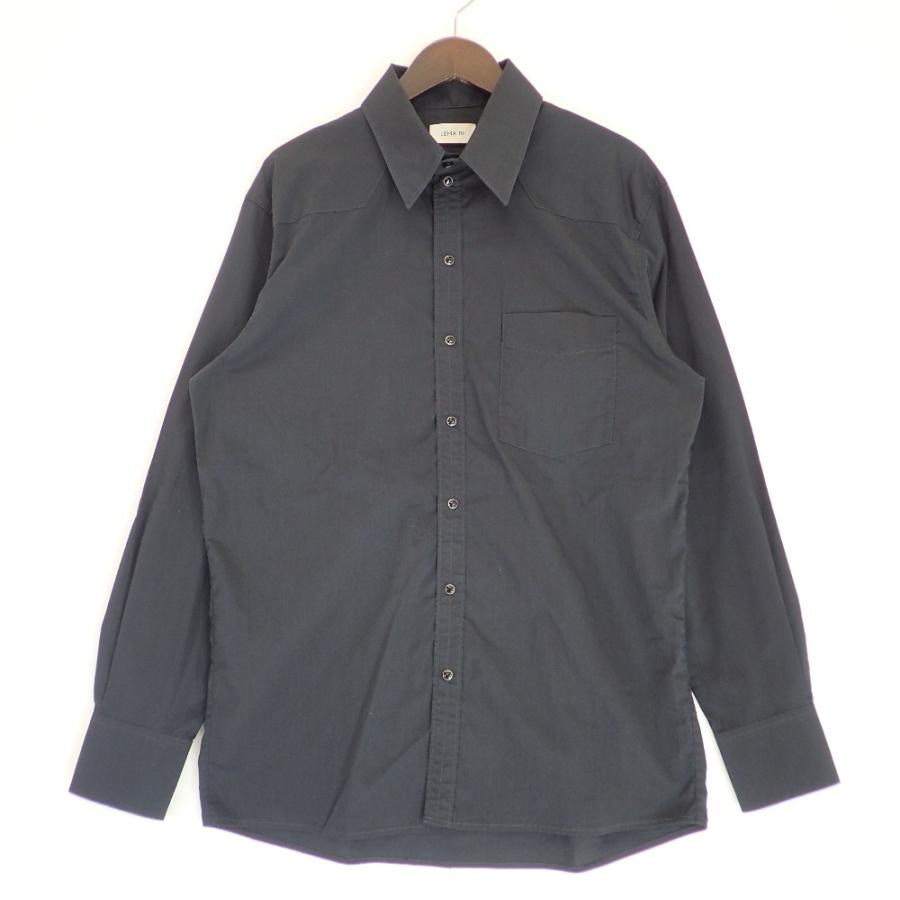 LEMAIRE ルメール ブラック スナップボタン ウエスタン風シャツ 48