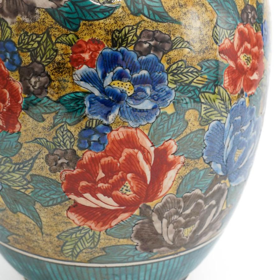 九谷焼 吉田屋風花鳥図壺 花瓶 花器 人気 ギフト 贈り物 結婚祝い