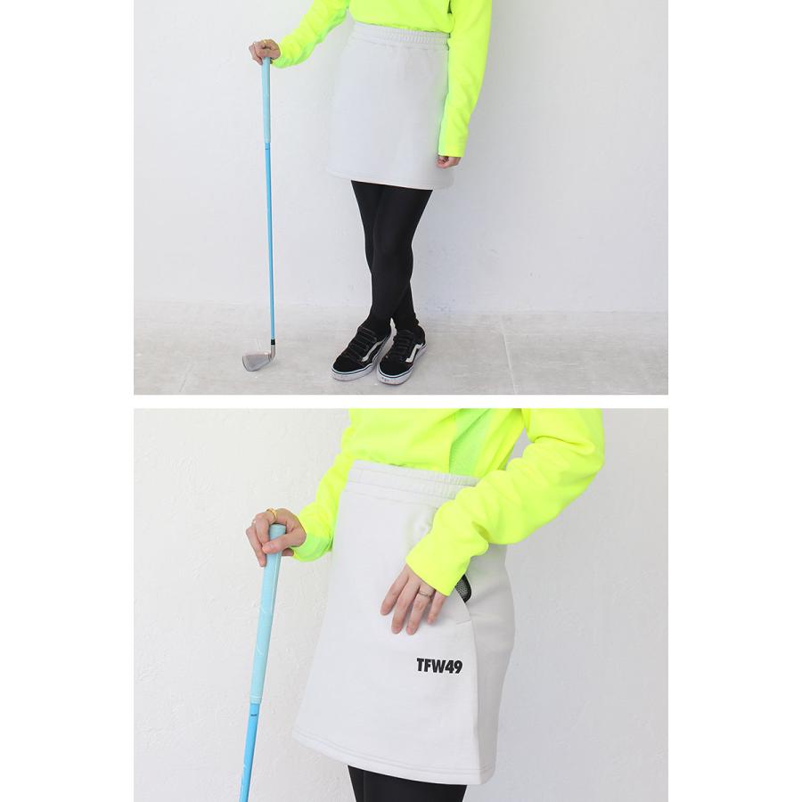 TFW49 ゴルフ ウエア スカート レディース CARDBOARD MATERIAL SKIRT