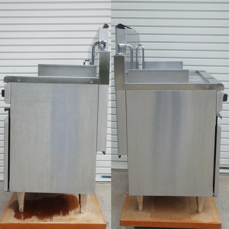 タニコー 角型 ゆで麺器 ◇ 二槽式 8テボ 都市ガス 13A TGUS-90W 幅900