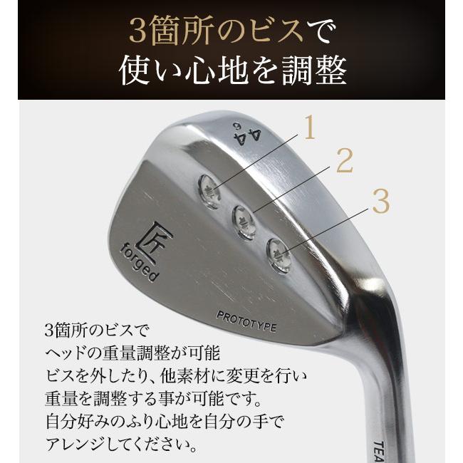 匠 ウェッジ forged 軟鉄鍛造 ネジ式 N.S.PRO シャフト 42度 44度 46度