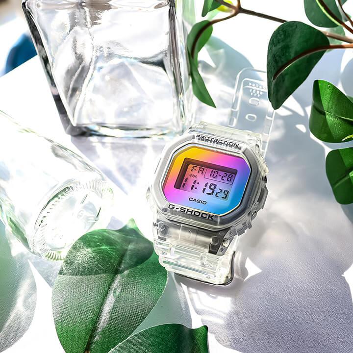 G-SHOCK Gショック ジーショック 虹色 レインボー スケルトン 透明