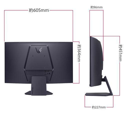 LGエレクトロニクス(LG) 27GS60QC-B LG UltraGear 27型 WQHDゲーミング