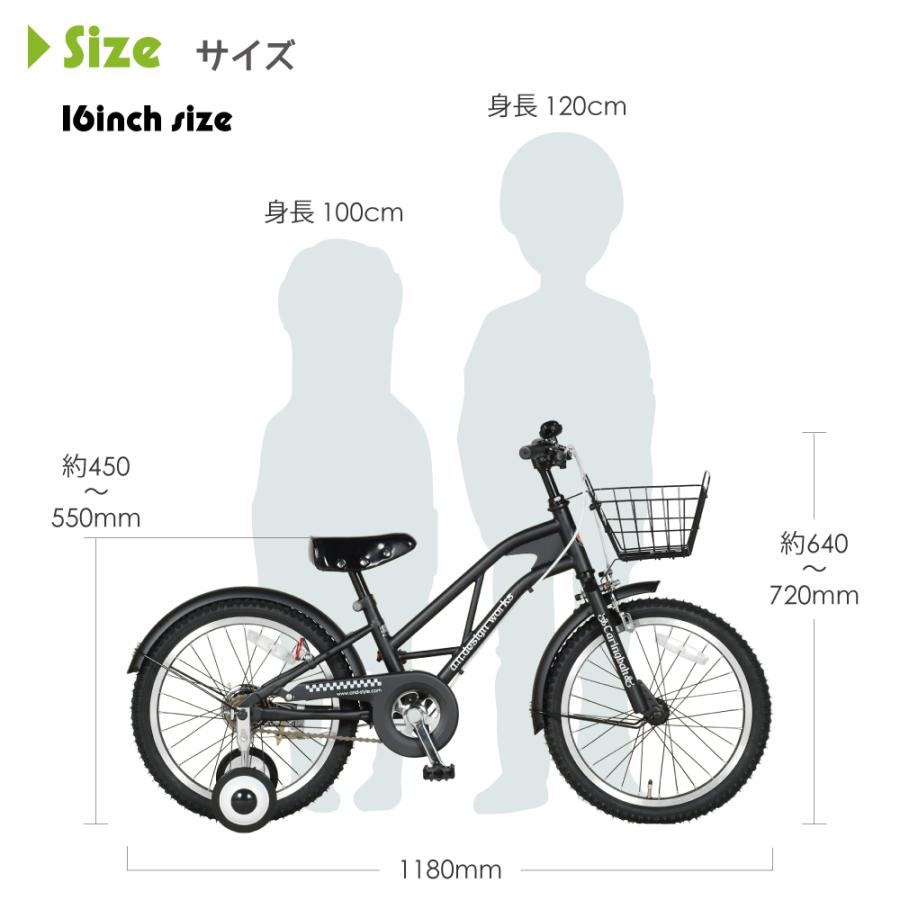 a.n.design-works 訳あり大特価 完全組立ヤクシン 自転車 子供用 16