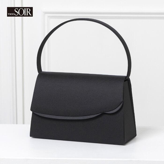 東京ソワール ブラックフォーマル ハンドバッグ 黒 レディース ミセス