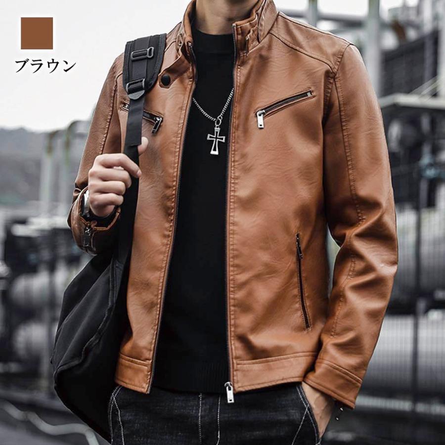 ライダースジャケット メンズ シングルライダースジャケット 20代 春